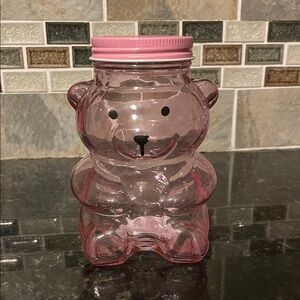 Pink Bear-Shaped Jar/ Glass 1